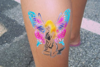 Airbrush Fairy Tattoo Design